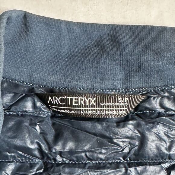 Arc'teryx Nexis Down Puffer Bomber Jacket Full Zip Women's Small Blue Winter - Picture 3 of 12